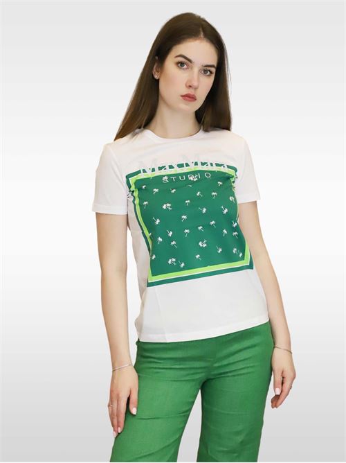 T-shirt girocollo stampata MAXMARA STUDIO | 2369410331600002